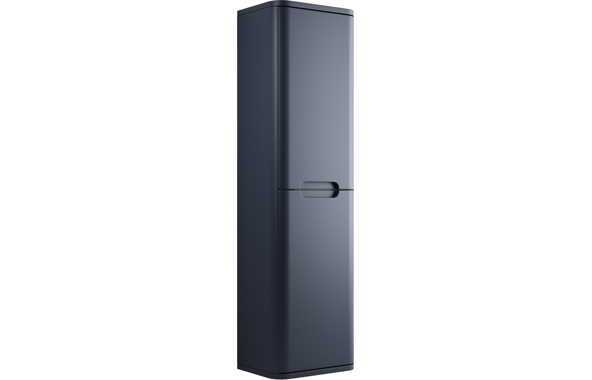 Fosse 350mm 2 Door Wall Hung Tall Unit - Matt Indigo