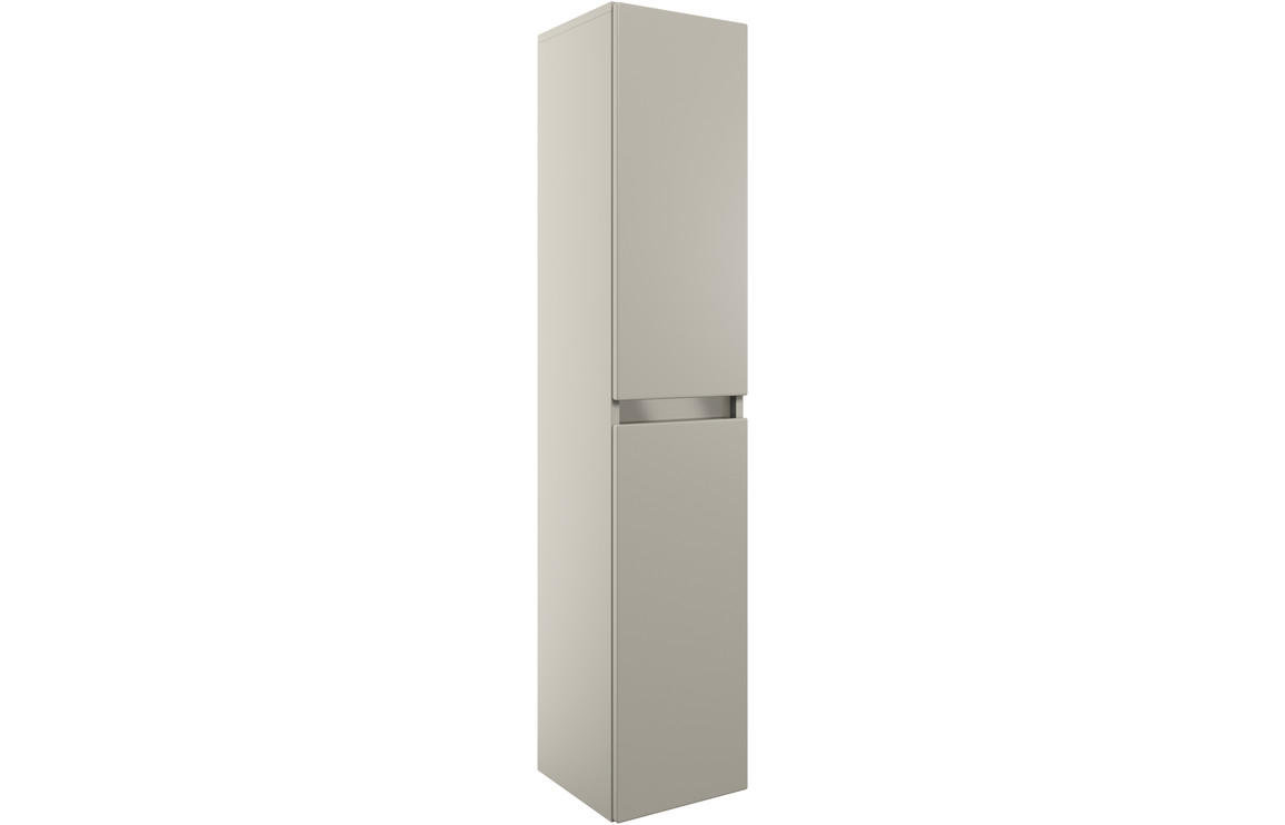 Candela 300mm 2 Door Wall Hung Tall Unit - Latte