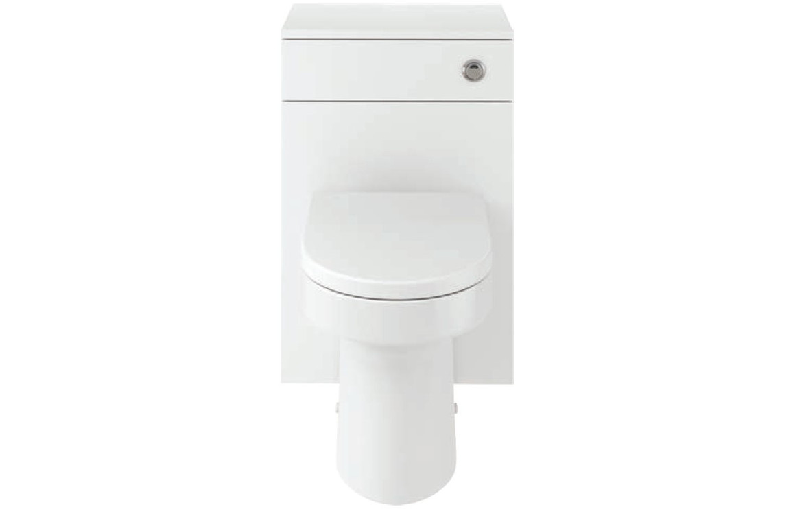 Valetta 500mm WC Unit & BTW Pan Pack - White Gloss