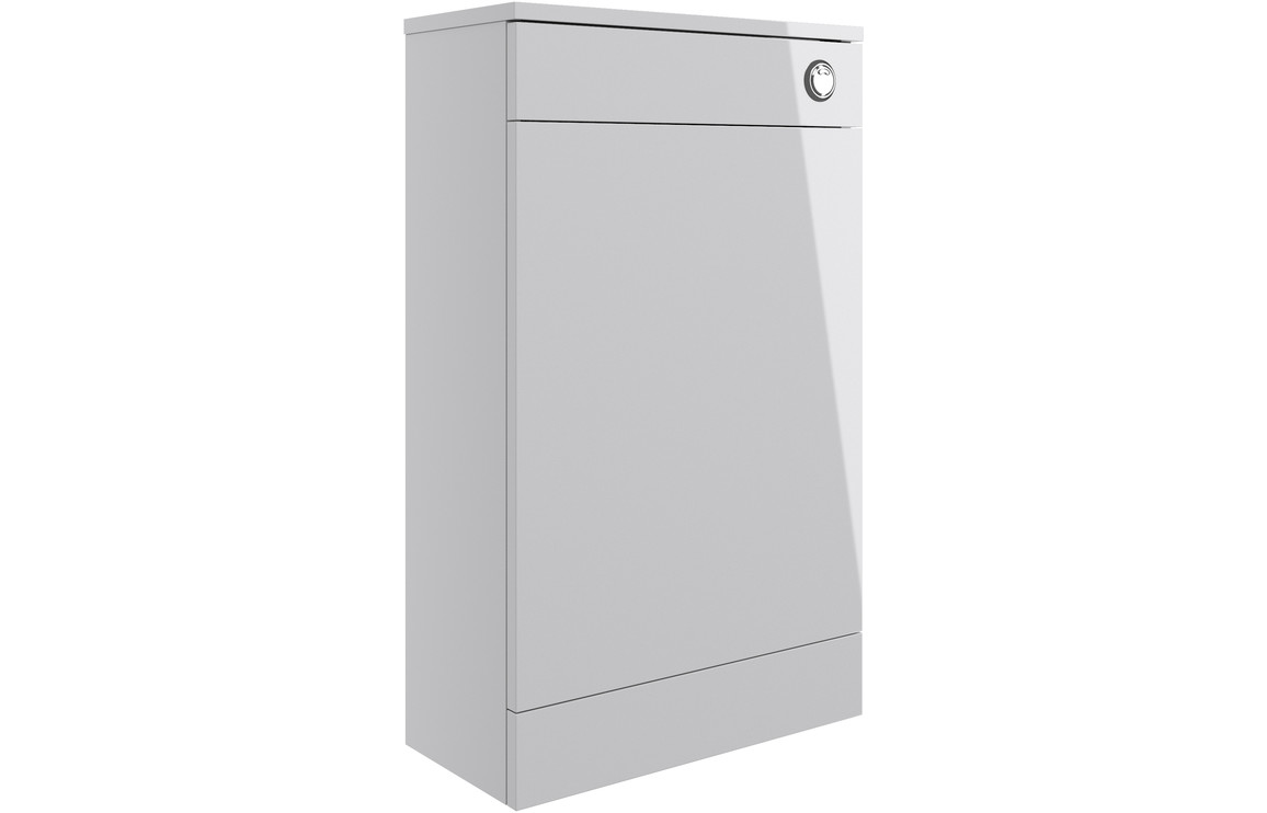 Viola 500mm Floor Standing WC Unit - Grey Gloss