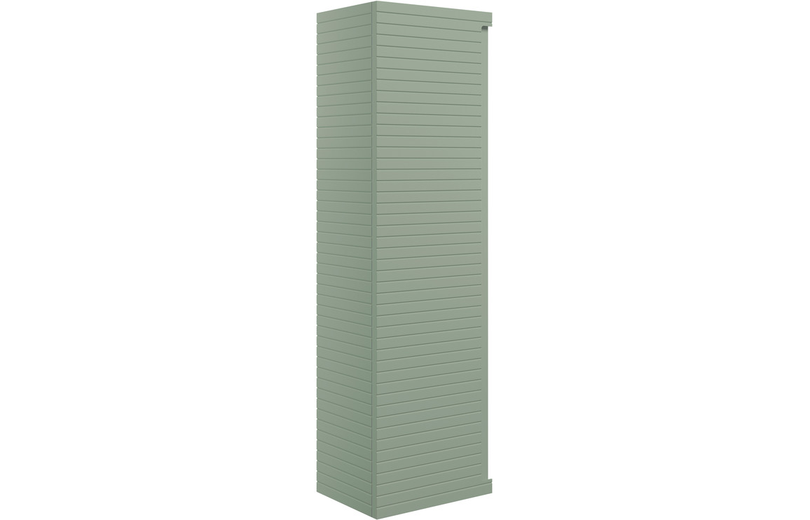 Zanti 350mm Wall Hung 1 Door Tall Unit - Matt Willow Green