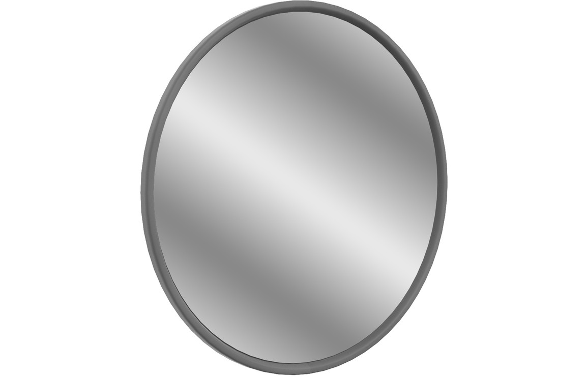 Estilo 550x550mm Round Mirror - Grey Ash