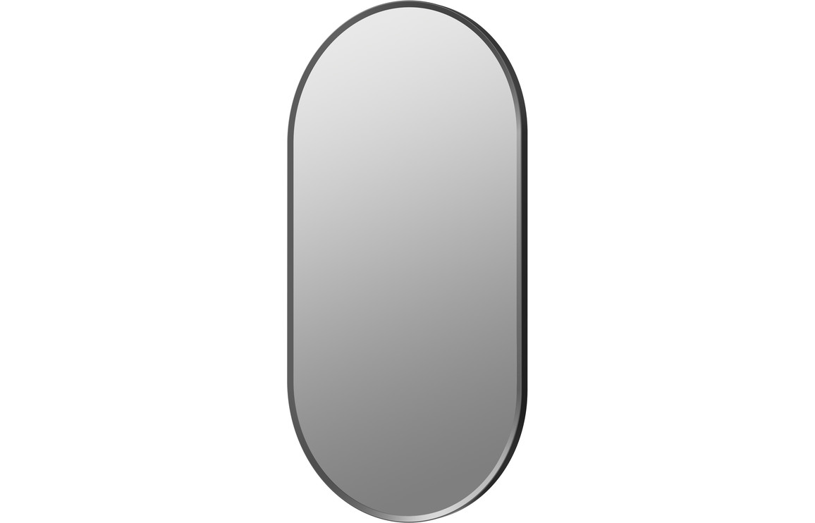 Potosi 800x400mm Oblong Mirror - Matt Black