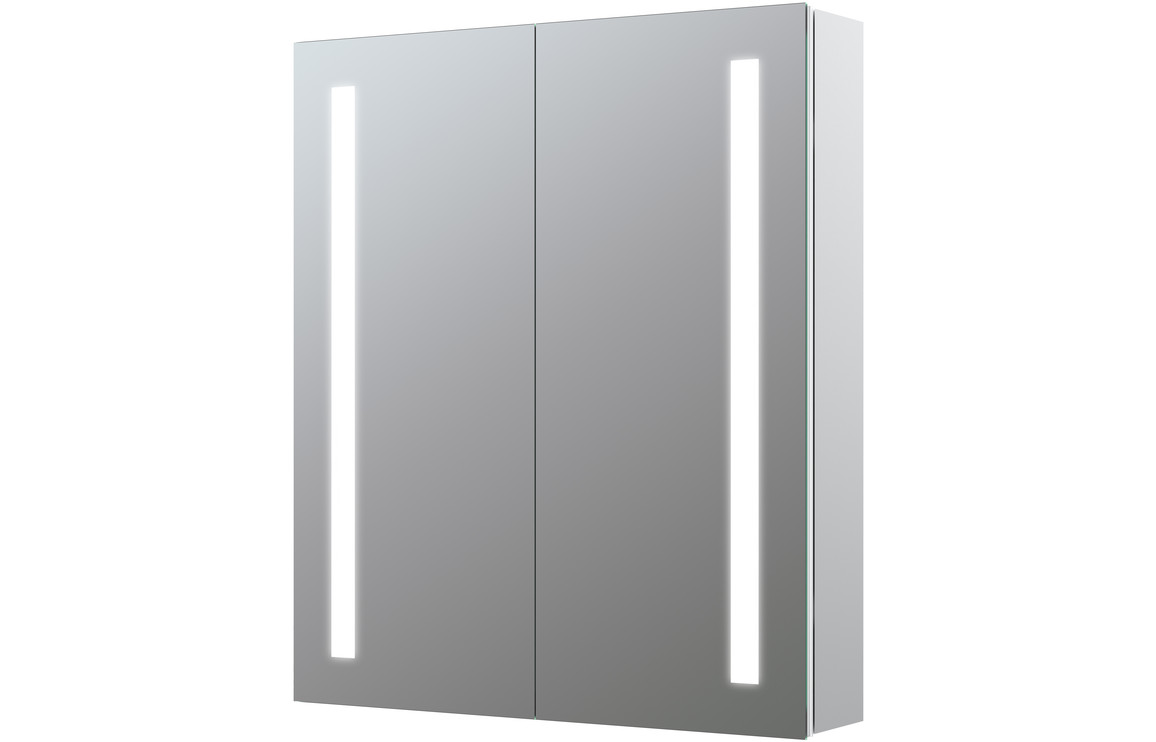 Sucre 600mm 2 Door Front-Lit LED Mirror Cabinet