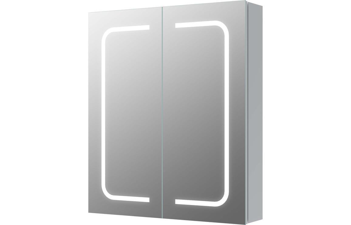 Bahia 600mm 2 Door Front-Lit LED Mirror Cabinet