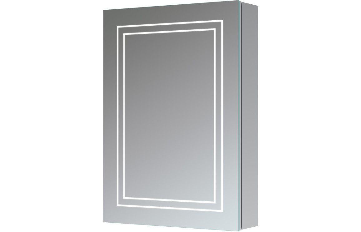Santa Mayor 500mm 1 Door Front-Lit LED Mirror Cabinet