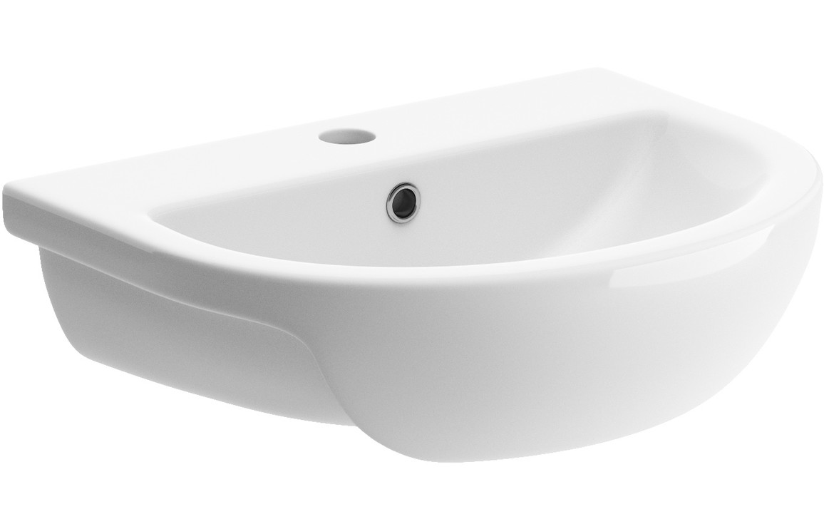 Urmia 500x390mm 1TH Semi Recessed Basin