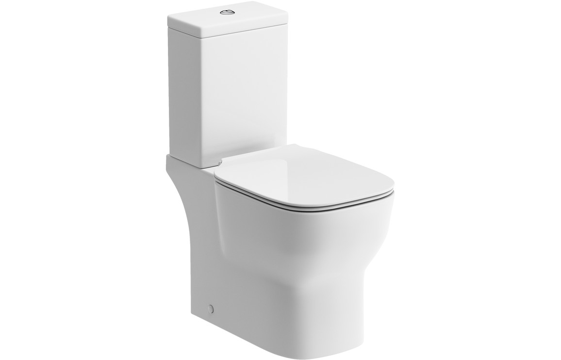 Nipigon Close Coupled Open Back WC & Soft Close Seat