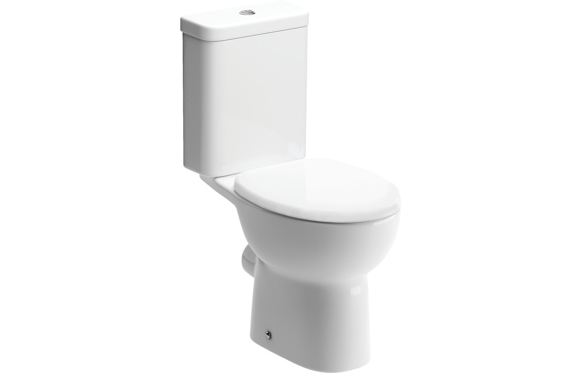 Urmia Close Coupled Open Back WC & Soft Close Seat