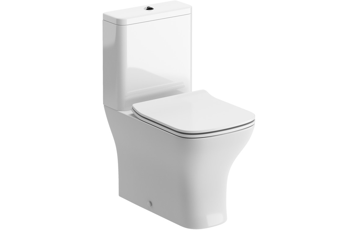 Huron Close Coupled Fully Shrouded WC & Slim Soft Close Seat