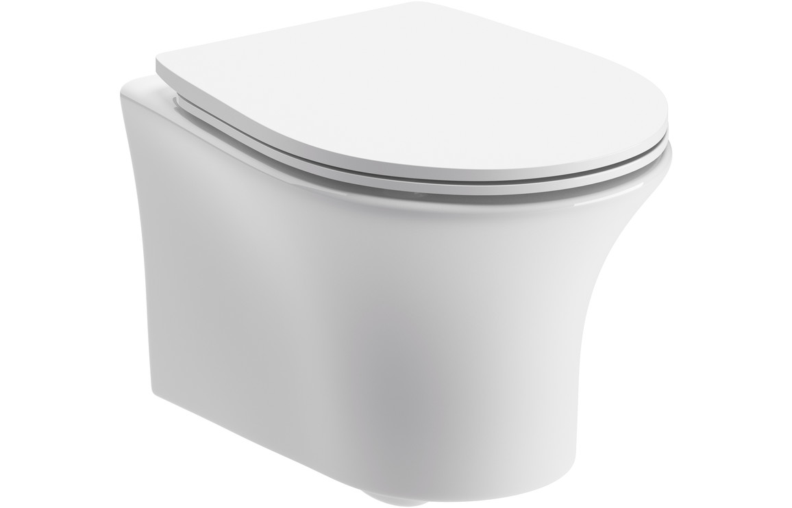 Winnipeg Rimless Wall Hung WC & Soft Close Seat