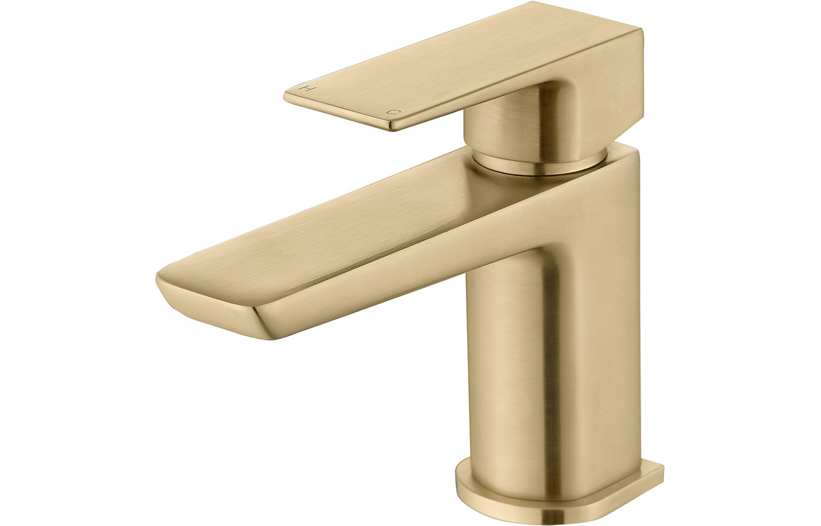 Detti Cloakroom Basin Mixer - Brushed Brass