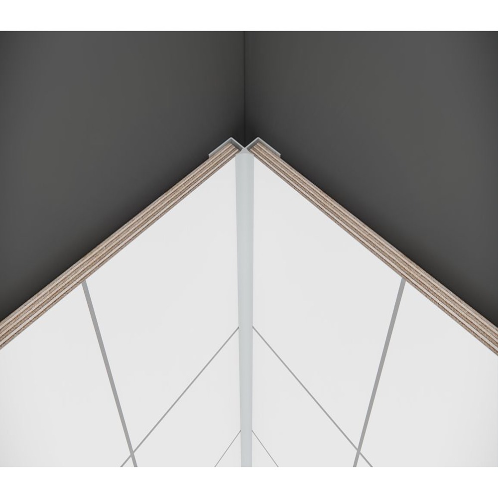Fibo Aluminium Internal Profile 2.4m