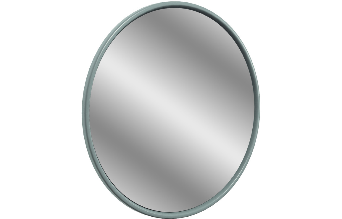 Estilo 550x550mm Round Mirror - Sea Green Ash