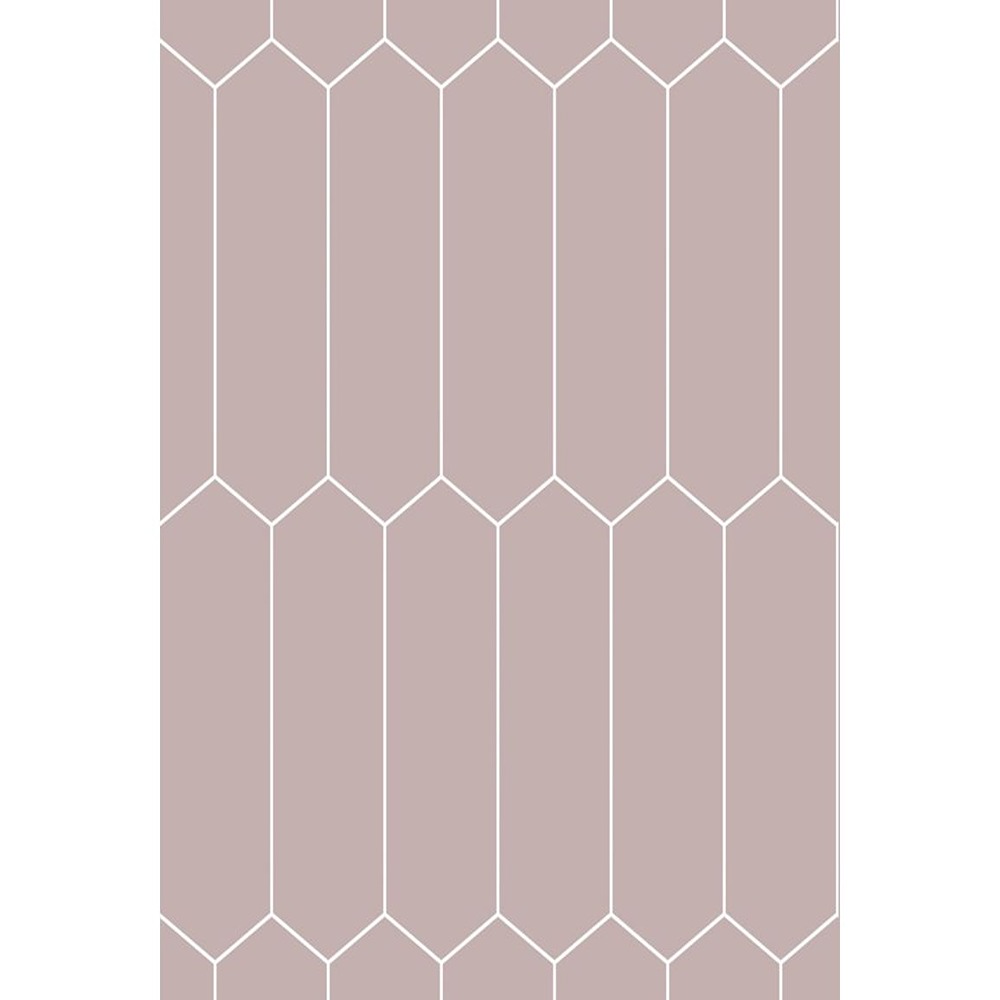 Fibo Urban Dusky Pink Elongated Hexagonal Bathroom Wall Panel