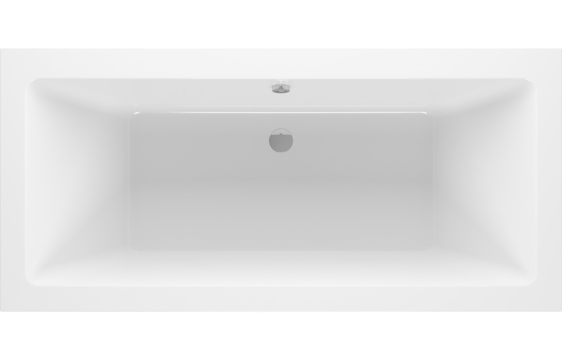 Rockland Square Double Ended 1700x700x550mm 0TH Bath w/Legs