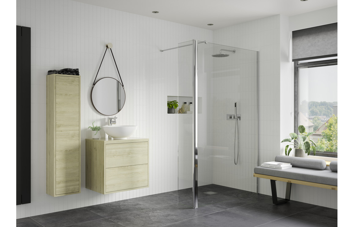 Dali 1000mm Wetroom Panel  Support Bar & 300mm Rotatable Panel