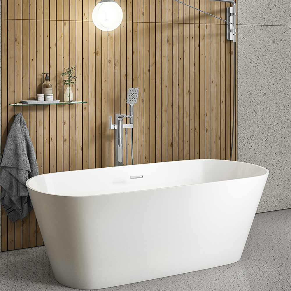 Synergy Lugano 1800 x 800mm White Freestanding Bath