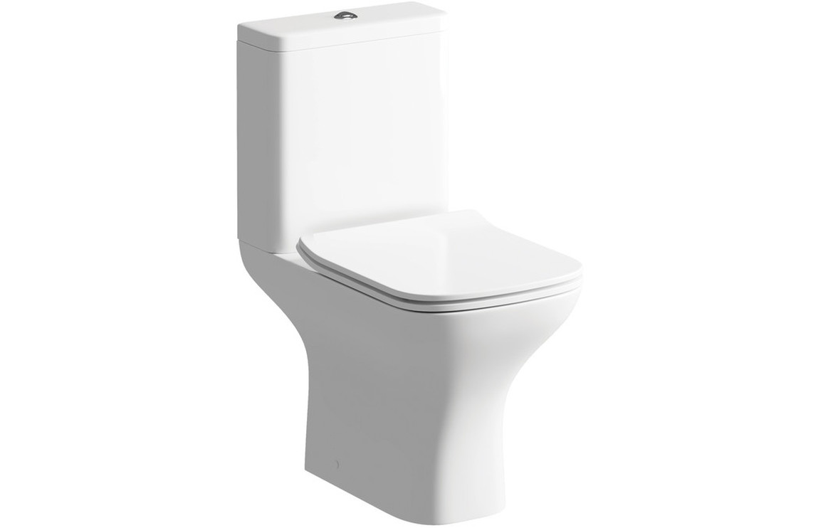 Huron Close Coupled Open Back WC & Slim Soft Close Seat