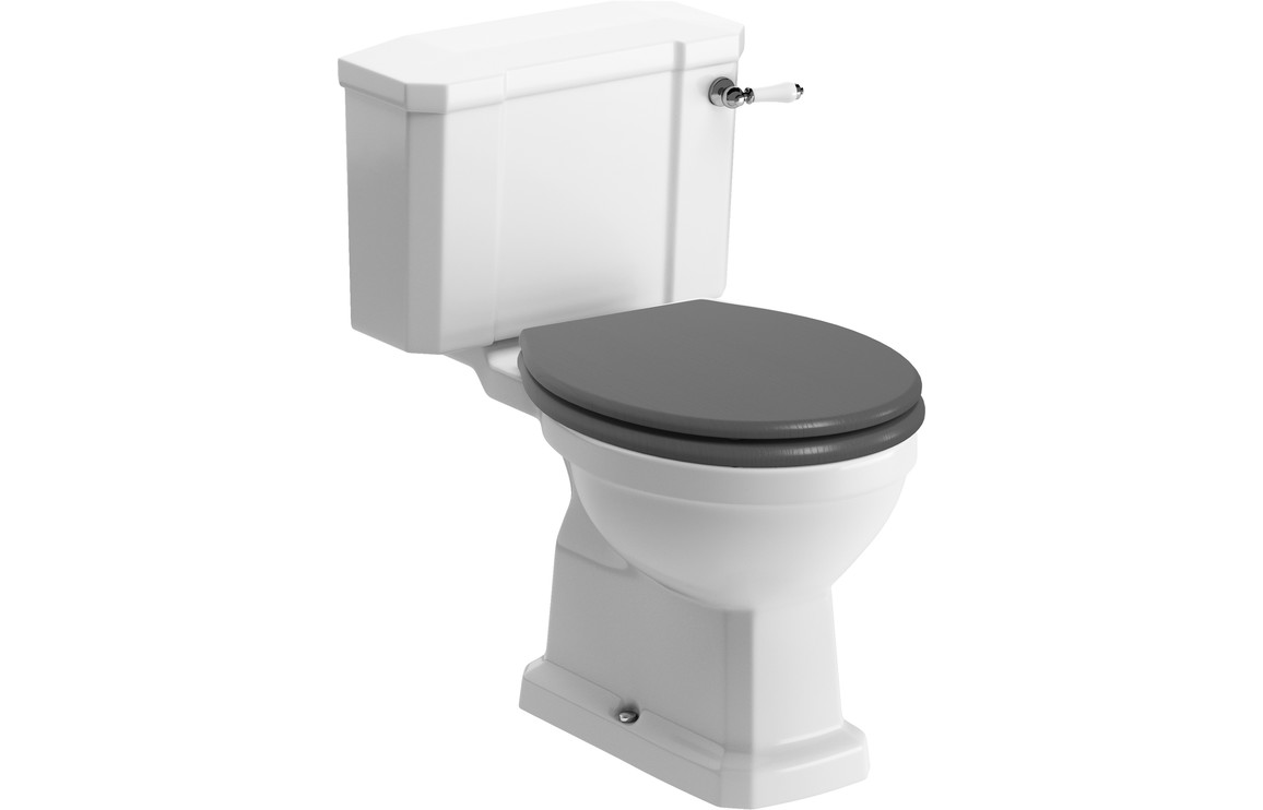 Tana Close Coupled WC & Grey Ash Soft Close Seat