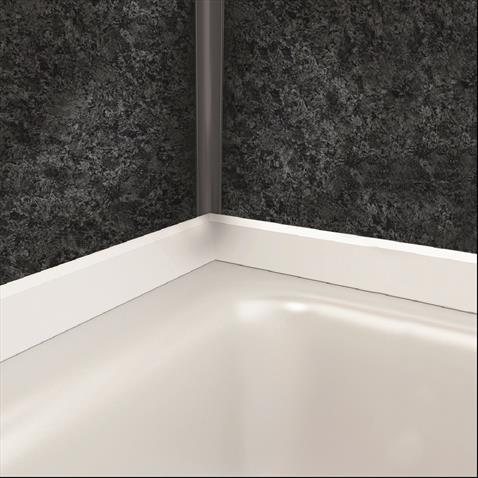 Multipanel Bath & Shower Tray Seal Strip - White - 1850mm Long