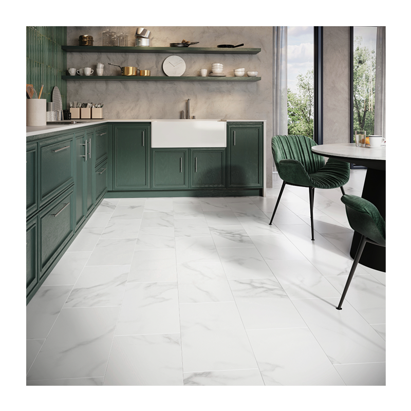 Carrera Marble Matt SPC Vinyl Click Flooring Tiles