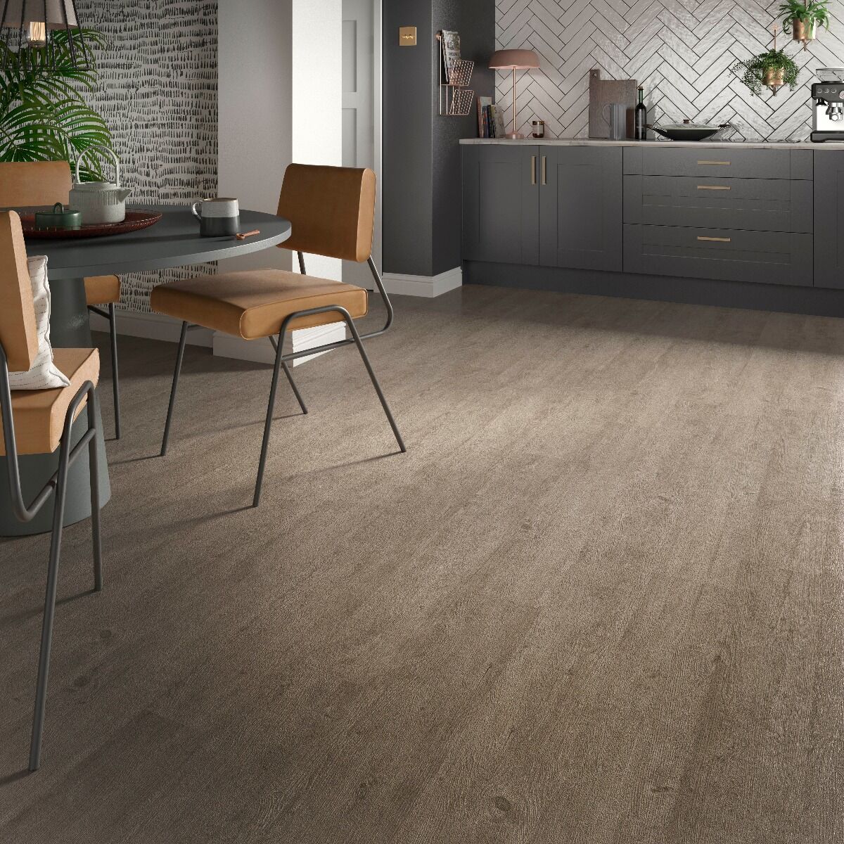 Verona ClickLux Weathered Ash 177.8mm x 1219.2mm Flooring (2.17m² Per Box)