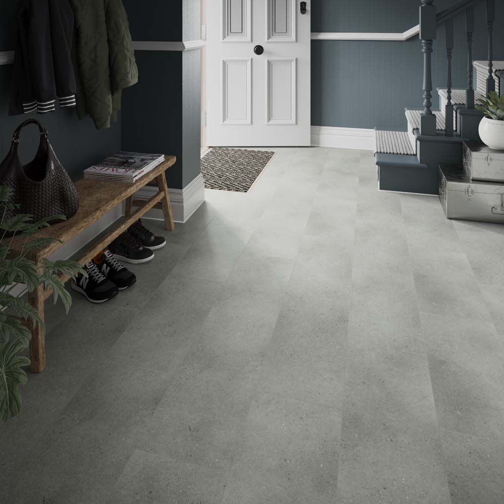 Verona ClickLux Axia Concrete Grey 305mm x 610mm Tile (1.86m² Per Box)