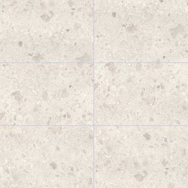 Multipanel White Terrazzo Large Tile Wall Panel